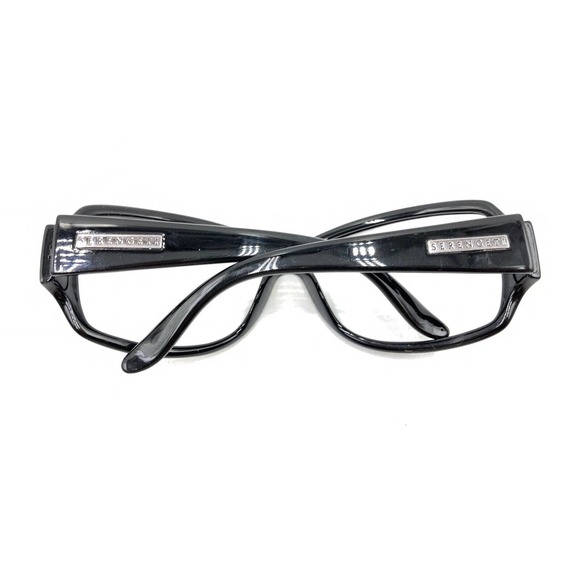 Serengeti Brea 7388 Black Rectangle Wrap Sunglasses Frames Designer Men Women - Picture 11 of 12